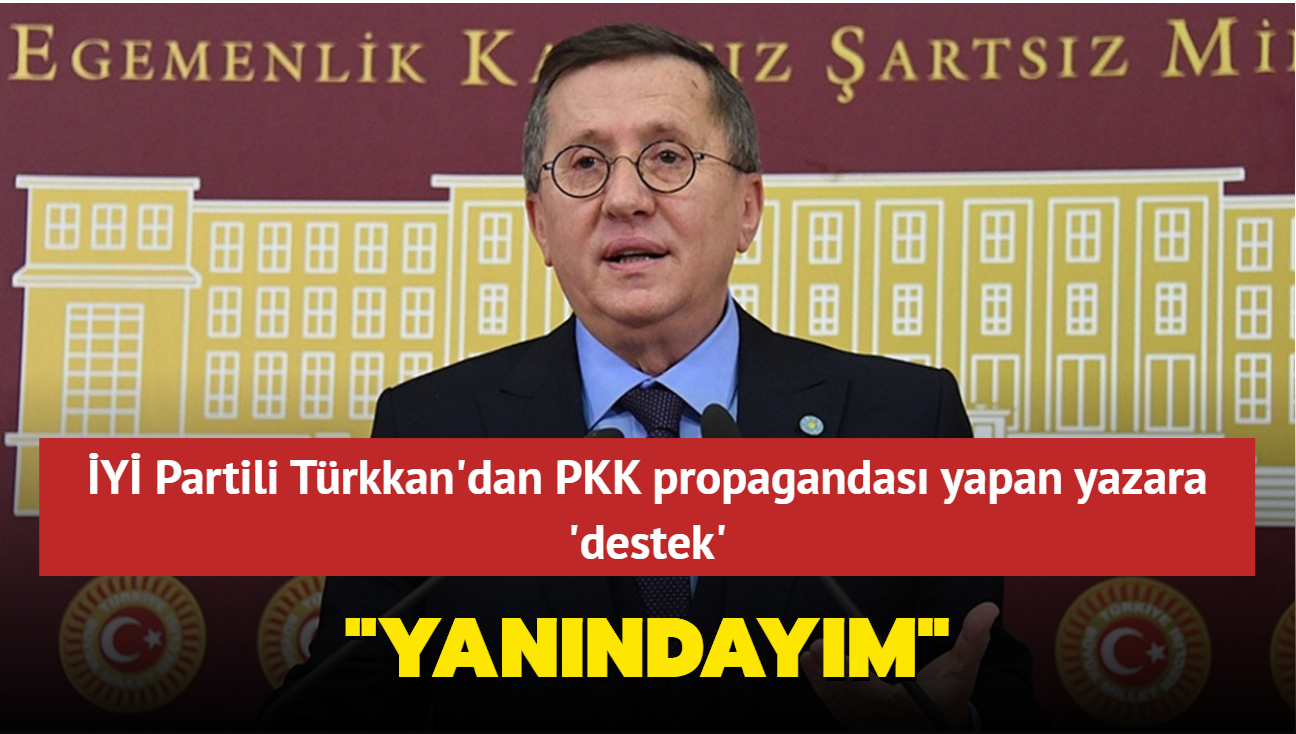 Y Partili Trkkan'dan PKK propagandas yapan yazara destek: "Yanndaym"