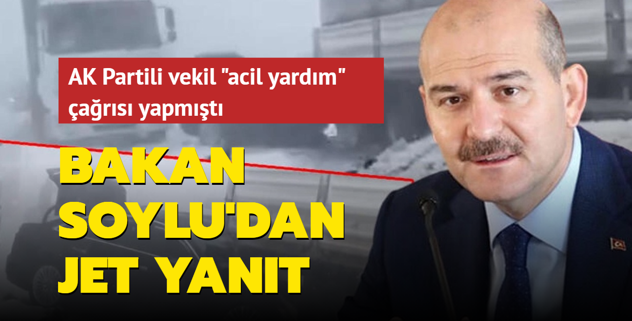 AK Parti Gaziantep Milletvekili Ali Şahin'in "Acil yardım bekliyoruz" çağrısına Bakan Soylu'dan yanıt geldi