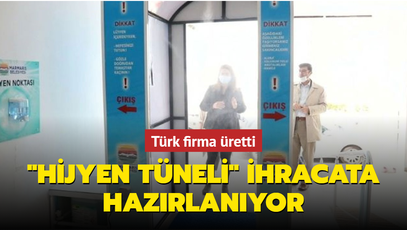 Türk firmanın koronavirüse karşı ürettiği 'hijyen tüneli' ihracata hazırlanıyor
