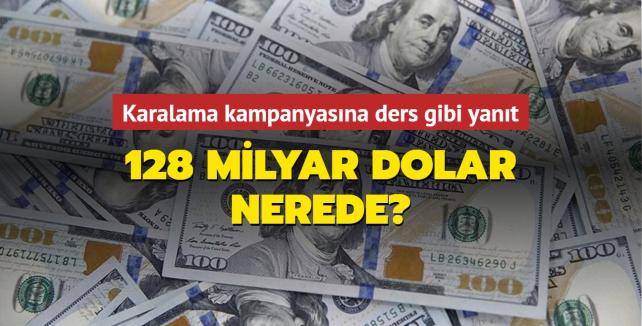 128 milyar dolar nerede? Karalama kampanyasına ders gibi yanıt