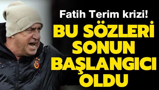Galatasaray'da Fatih Terim krizi! Bu szleri sonun balangc oldu