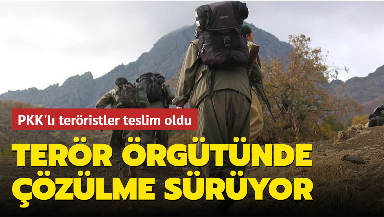 ileri Bakanl duyurdu... 5 PKK'l terrist teslim oldu