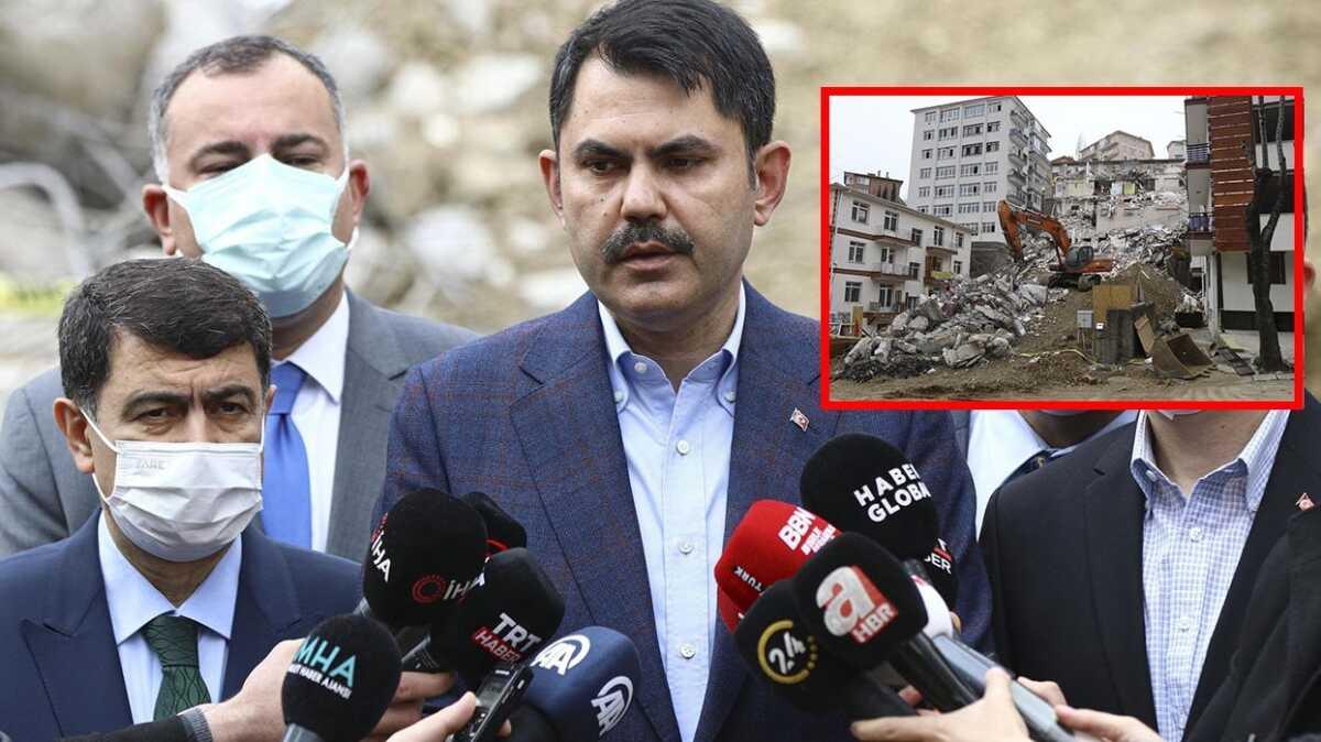 Bakan Kurum'dan Aelya Apartman aklamas: "Hukuki sre balatlacak"