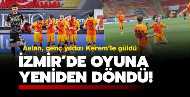 Galatasaray İzmir'de kazandı, yeniden yarışa döndü! 1-3
