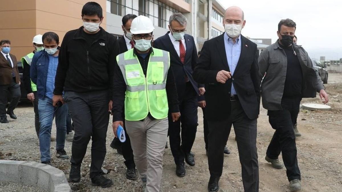 İçişleri Bakanı Soylu, Bingöl'de incelemelerde bulundu