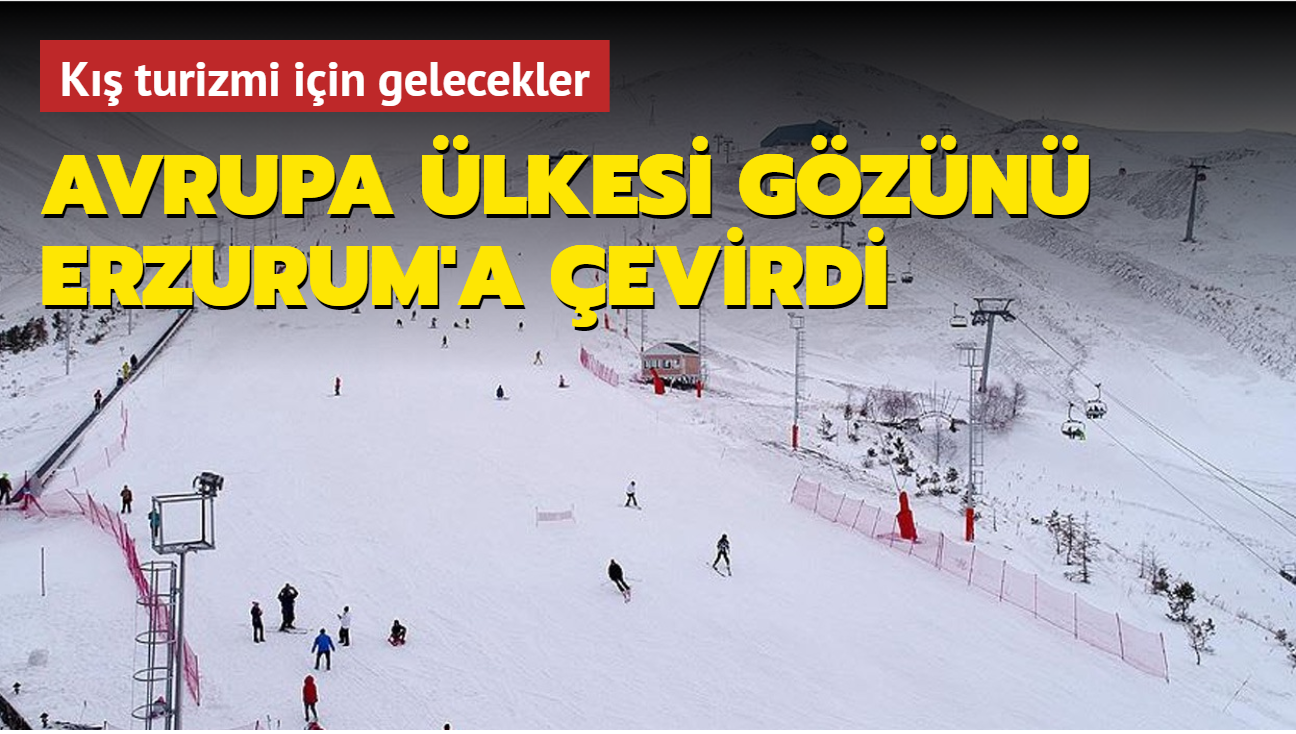 Avrupa ülkesi gözünü Erzurum'a çevirdi... Kış turizmi için gelecekler