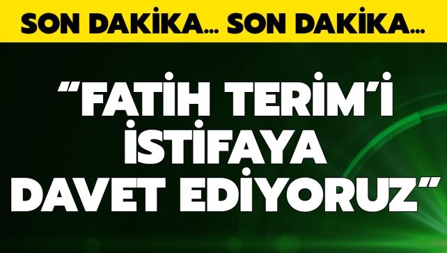 Galatasaray'da ortalk yangn yeri: Fatih Terim'i istifaya davet ettiler
