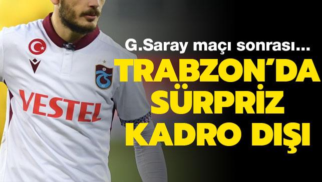 Trabzonspor'da Abdulkadir Parmak kadro dışı bırakıldı