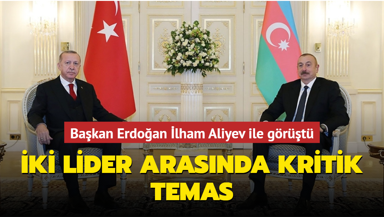 Bakan Erdoan Aliyev ile grt