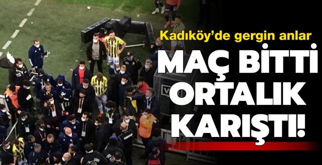 Başrolde Emre Belözoğlu ve Volkan Demirel: Kadıköy'de maç sonu gergin anlar...