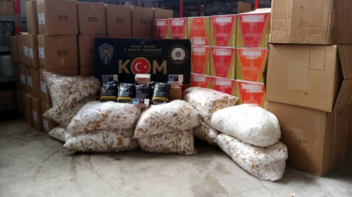 Adana'da bin 400 kilo kaak ttn ele geirildi
