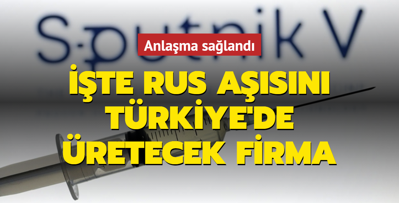 Sputnik V Trkiye'de seri retime balyor