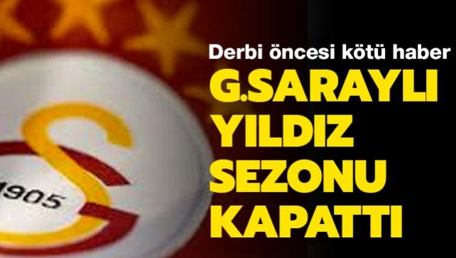 Galatasaray'ın başarılı ismi sakatlığı sebebiyle sezonu kapattı