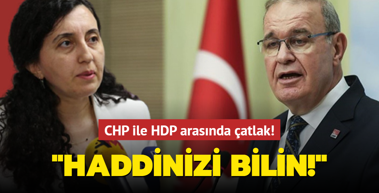 CHP'li ztrak'n "ezik" szne HDP'den sert tepki: Haddinizi bilin!