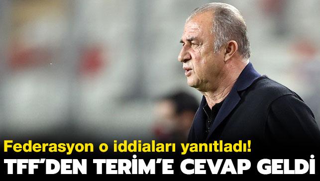 Trkiye Futbol Federasyonu'ndan Galatasaray'n hocas Fatih Terim'e cevap