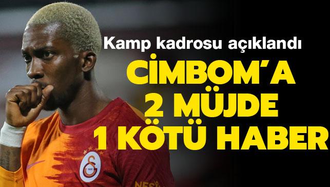 Galatasaray'da Yedlin ve Onyekuru kadroya alnd