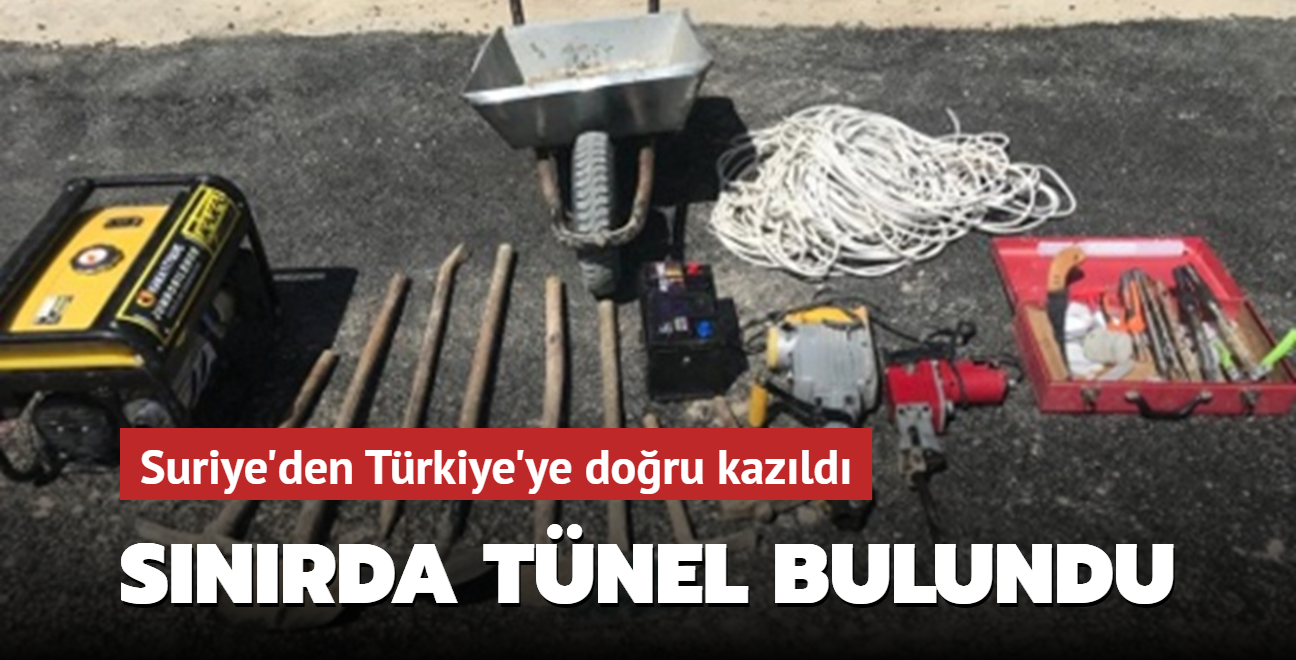 MSB: Suriye'den Trkiye'ye doru kazlan tnel bulundu