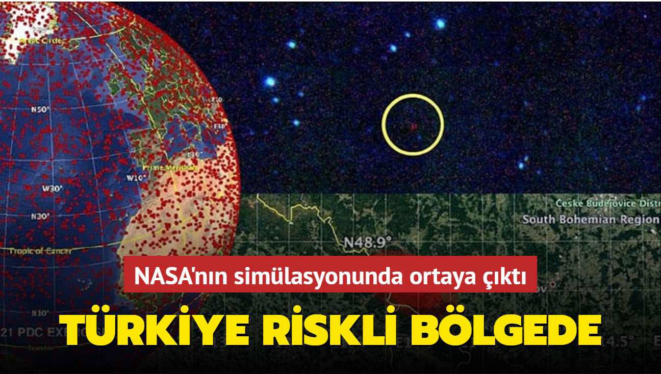 NASA'nn astroid simlasyonunda Trkiye riskli blgede kt