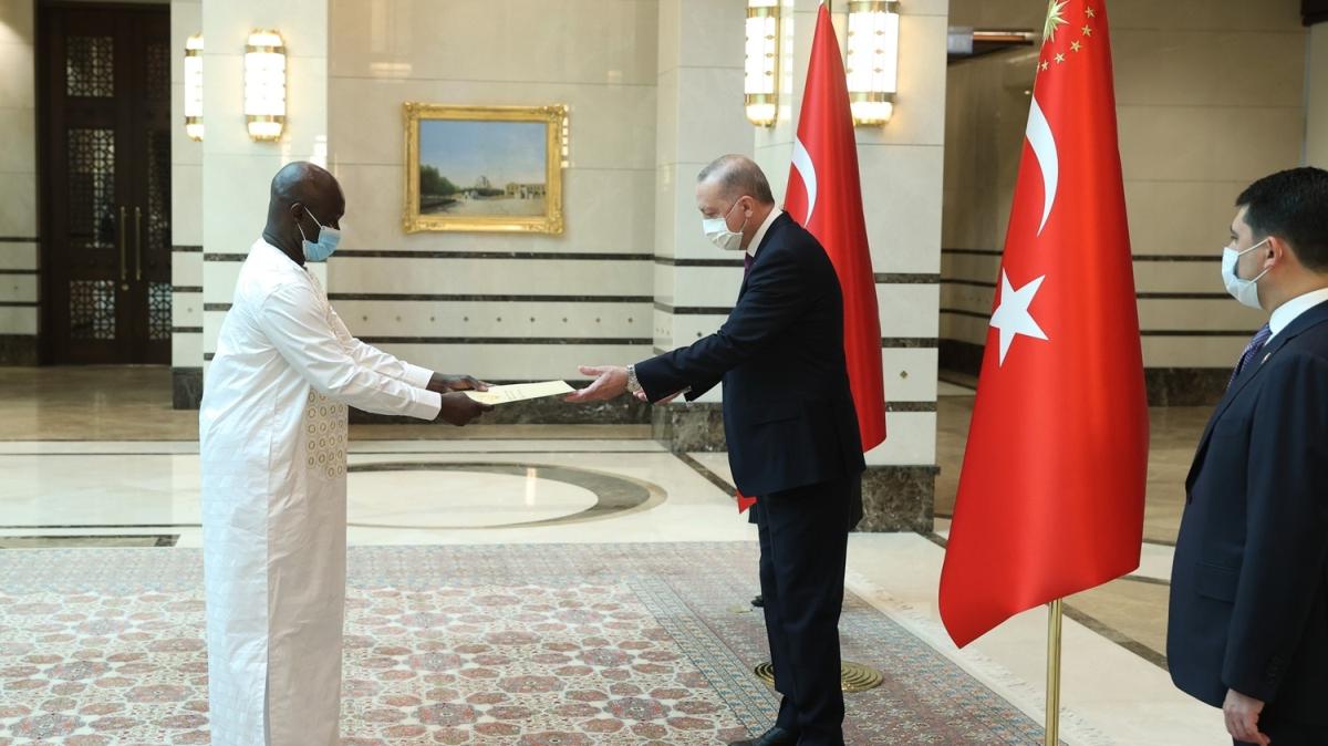 Bakan Erdoan, Gine Bissau'nun Ankara Bykelisi Mane'yi kabul etti