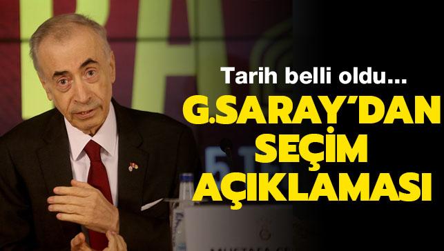 Galatasaray'dan seim aklamas: 'Haziran'da yaplacak'