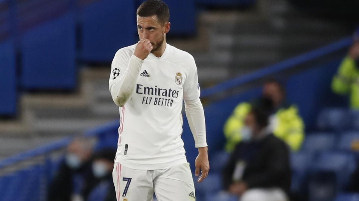 Eden Hazard Real Madrid taraftarndan zr diledi