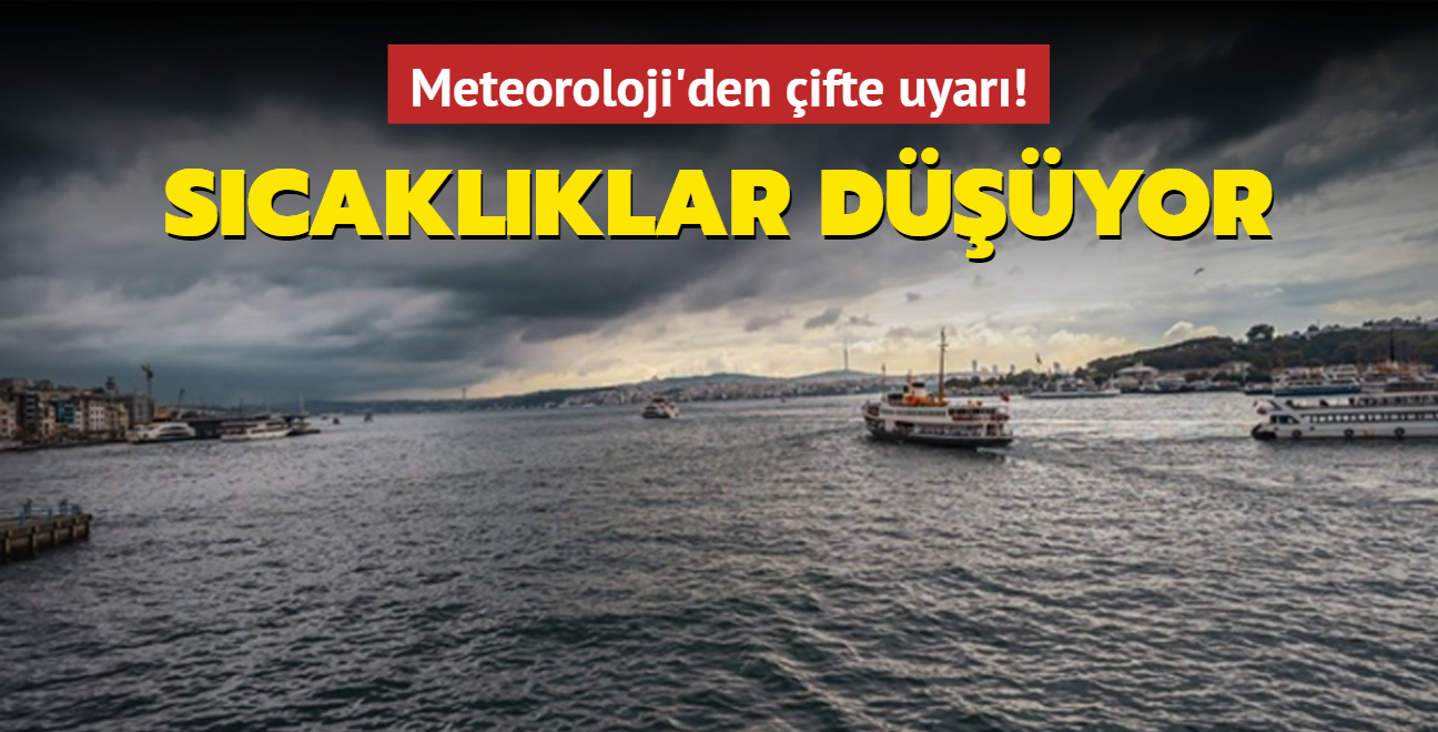 Meteoroloji'den son dakika uyars: Marmara'da scaklklar dyor
