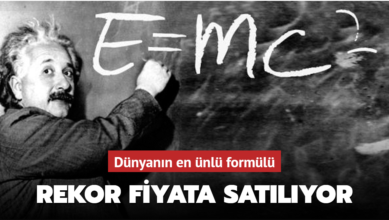 Einstein'n "E=mc'li" mektubu sata kyor: Rekor fiyat