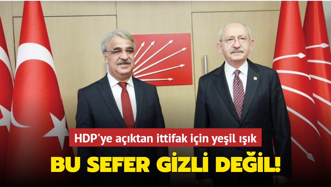 HDP'ye aktan ittifak iin yeil k