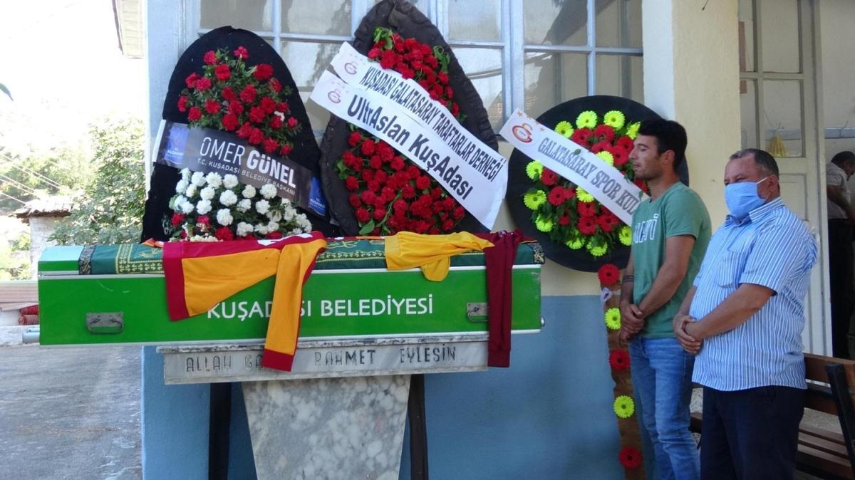 Ma esnasnda kalp krizi geirerek vefat eden Galatasaray taraftar Muharrem Gnay, son yolculuuna uurland