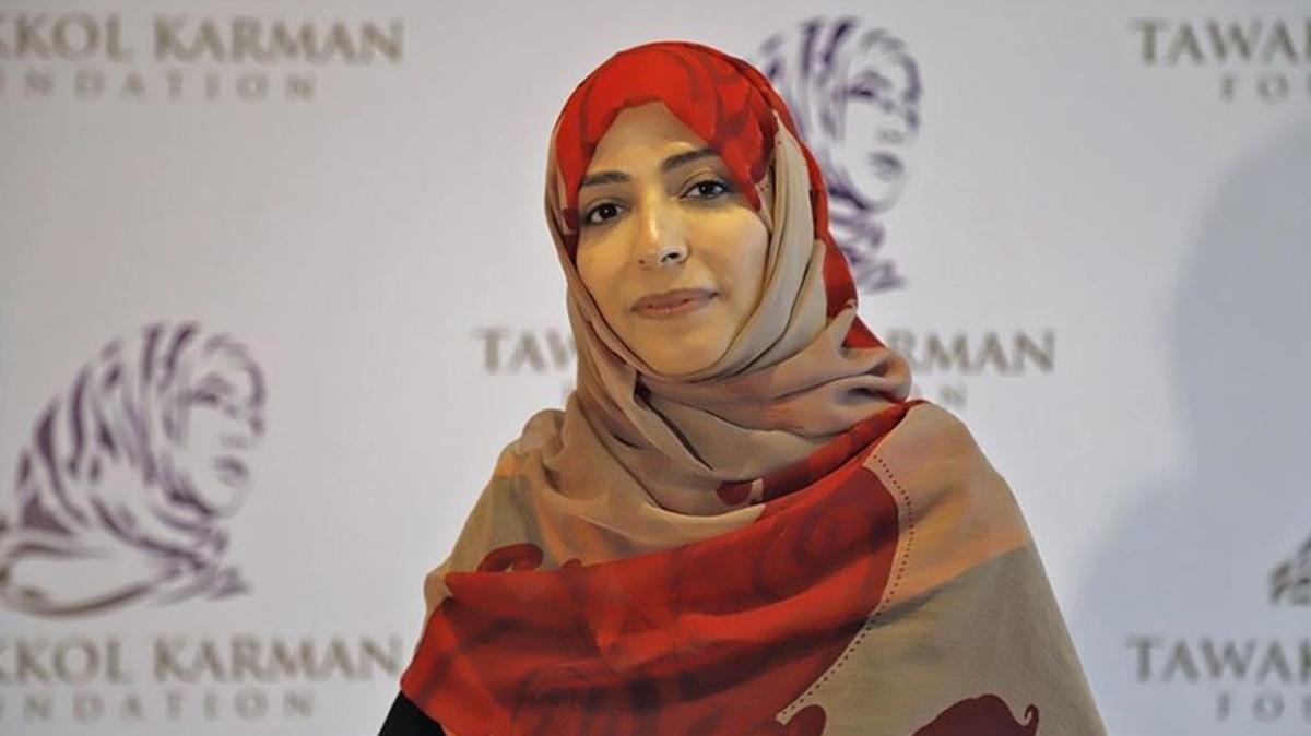 Nobel dll Yemenli aktivist Karman'dan igalci srail'e tepki
