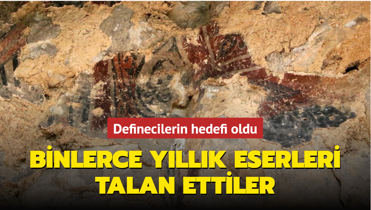 Defineciler Zonguldak'ta binlerce yllk maaradaki duvar resimlerini talan etti