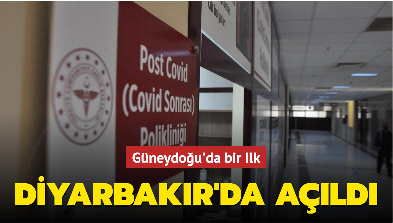 Diyarbakr'da 'Post ve long kovid' poliklinii ald