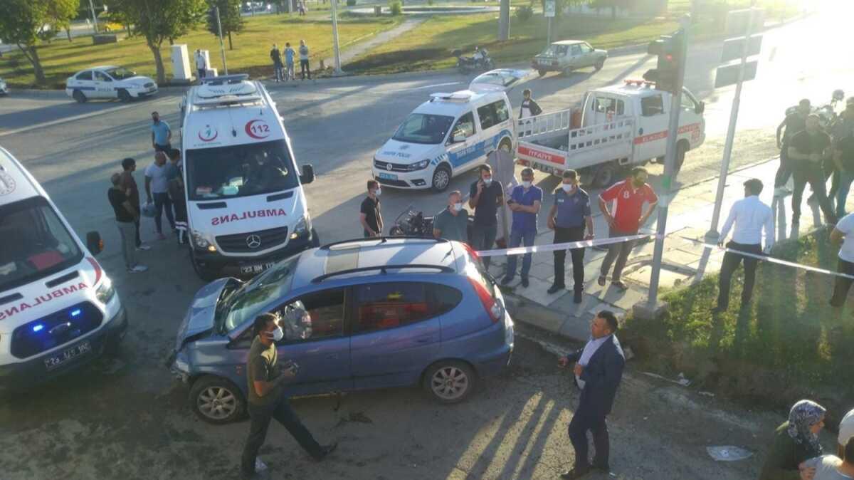 Elaz'da zincirleme trafik kazas... ok sayda kii yaraland