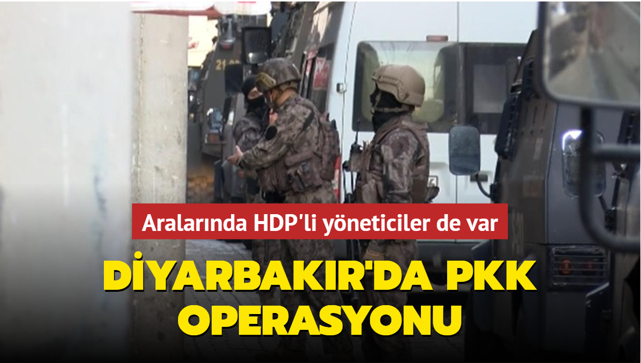 Diyarbakr'da aralarnda HDP'li yneticilerinin de bulunduu 29 kii gzaltna alnd