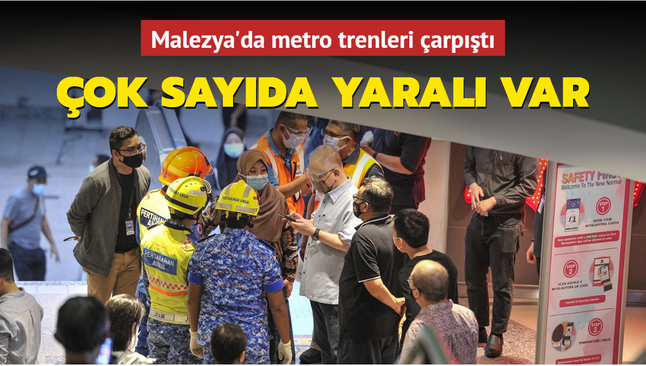 Malezya'da metro trenleri arpt... ok sayda yaral var