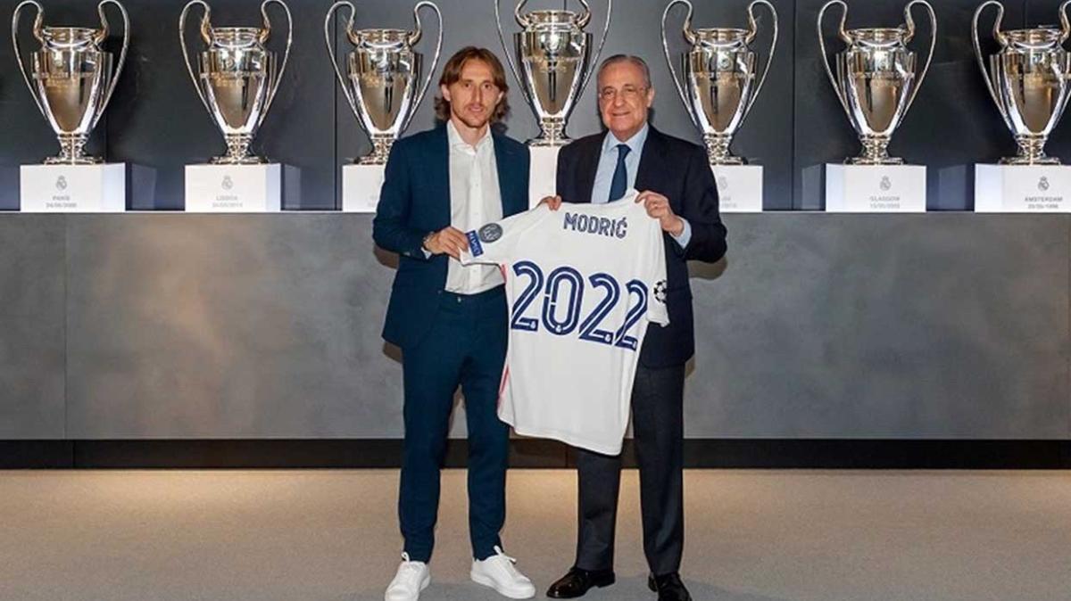 Real Madrid'de Luka Modric'in szlemesi uzatld