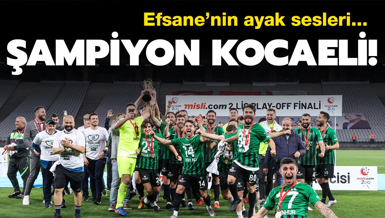 Byk finalde Kocaelispor, Sakaryaspor'u 4-0 malup etti; Spor Toto 1. Lig'e ykseldi!