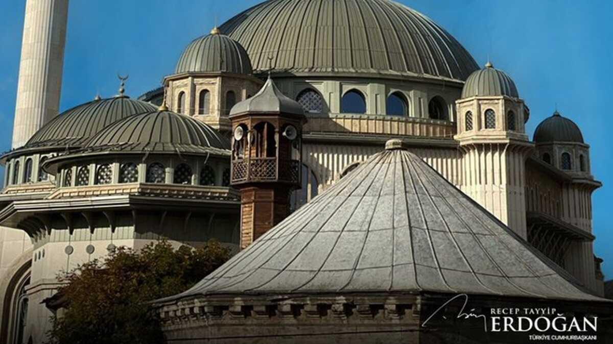 Bakan Erdoan'dan "Taksim Camii" paylam: Hayrl Cumalar