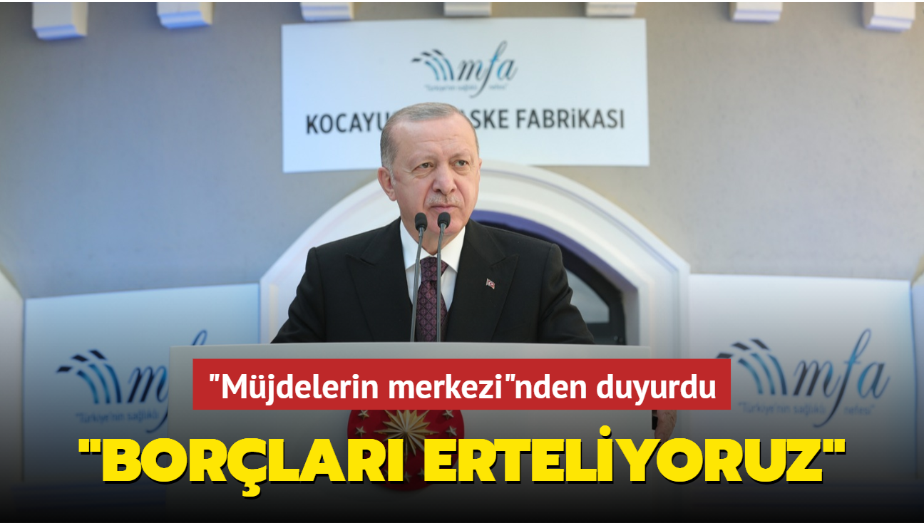 Bakan Erdoan "mjdelerin merkezi" Zonguldak'tan duyurdu: Borlar erteliyoruz