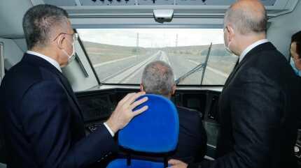 Ankara-Sivas H�zl� Tren Hatt� �al��malar� yerinde incelendi