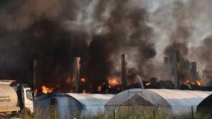 Adana'da geri d�n���m tesisinde yang�n