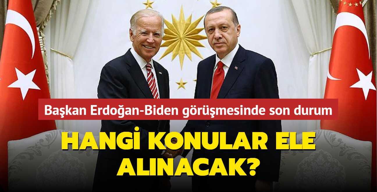 ABD'den Bakan Erdoan-Biden grmesiyle ilgili nemli aklama