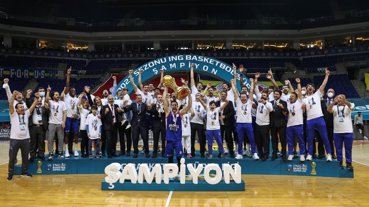ING Basketbol Sper Ligi'nde ampiyon Anadolu Efes!