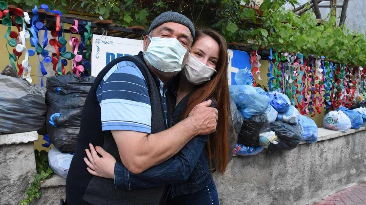 Eskiehir'deki olay tepki ekmiti: Dede ve torun bu kez sevinten alad
