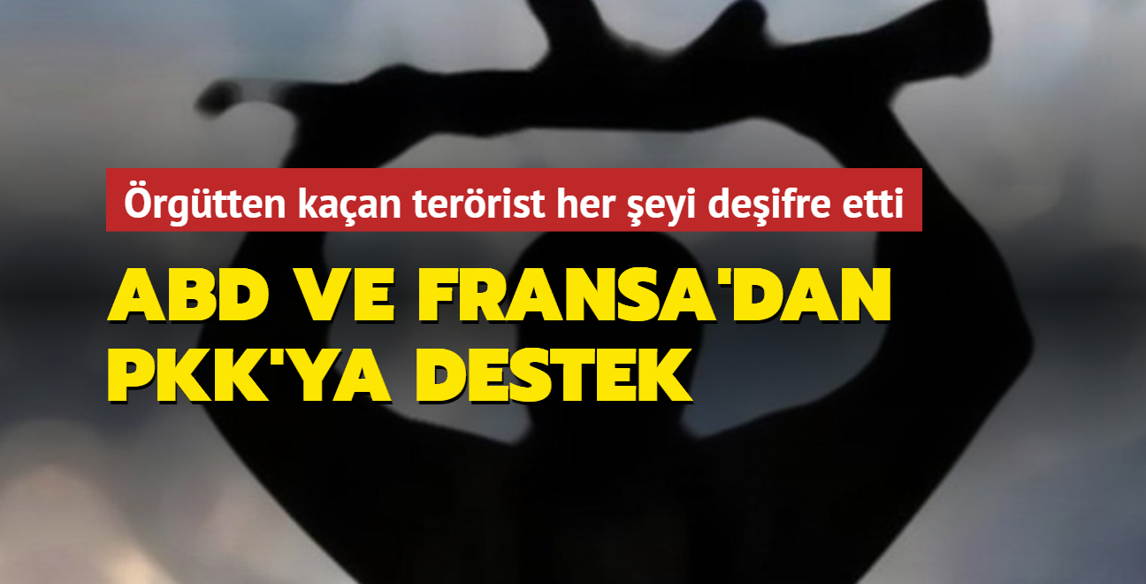 ABD ve Fransa'dan PKK'ya destek: rgtten kaan terrist her eyi deifre etti