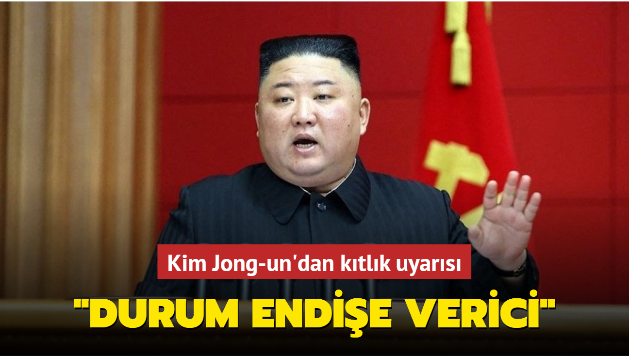 Kim Jong-un'dan kritik uyar: lkedeki gda durumu endie verici