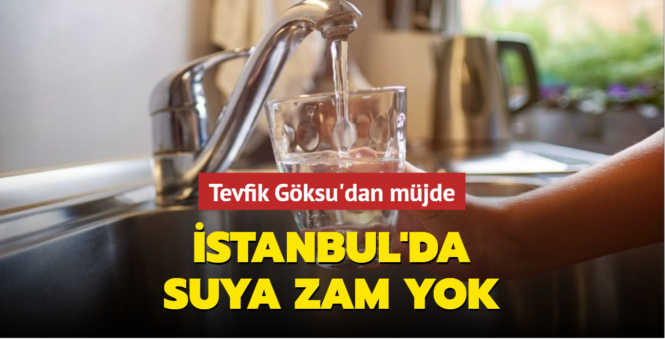 Tevfik Göksu: İstanbul'da kasım ayına kadar suya zam yok