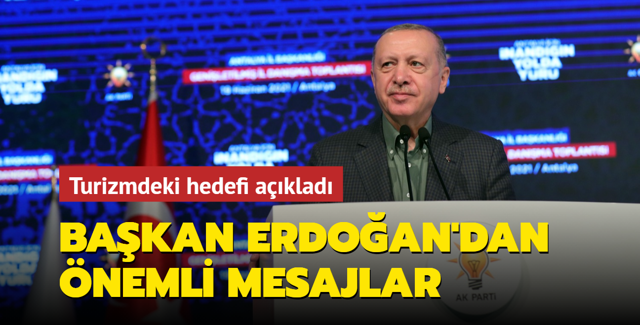 Bakan Erdoan'dan AK Parti Antalya l Tekilat Toplants'nda nemli mesajlar