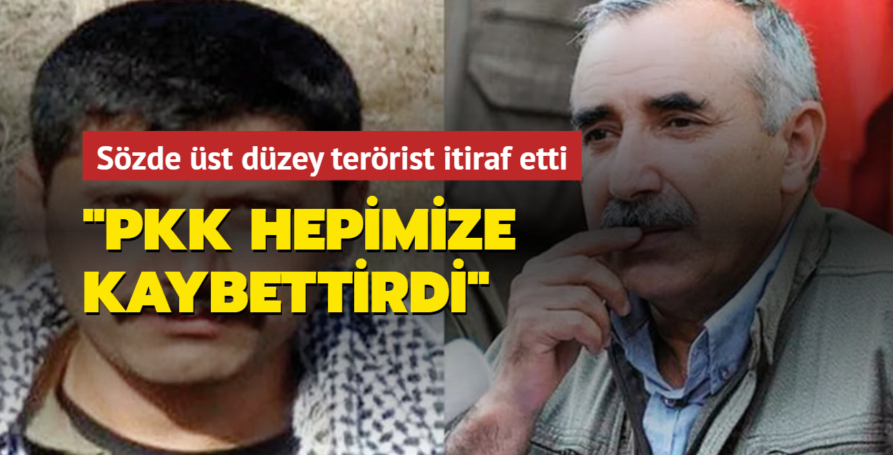 Szde st dzey terrist itiraf etti: 'PKK hepimize kaybettirdi'