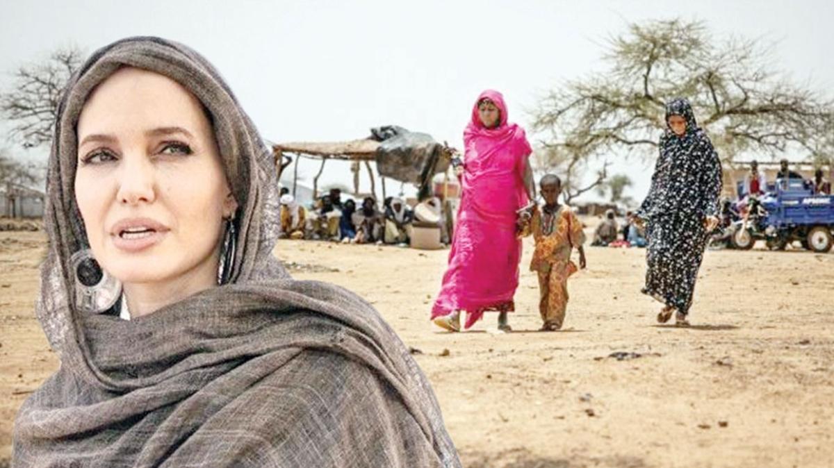 Angelina Jolie'den mlteci kampna ziyaret